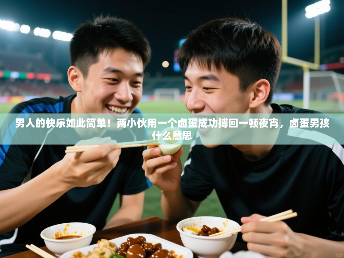 2025九游电子娱乐网站男人的快乐如此简单!两小伙用一个卤蛋成功搏回一顿夜宵,卤蛋男孩什么意思 第1张