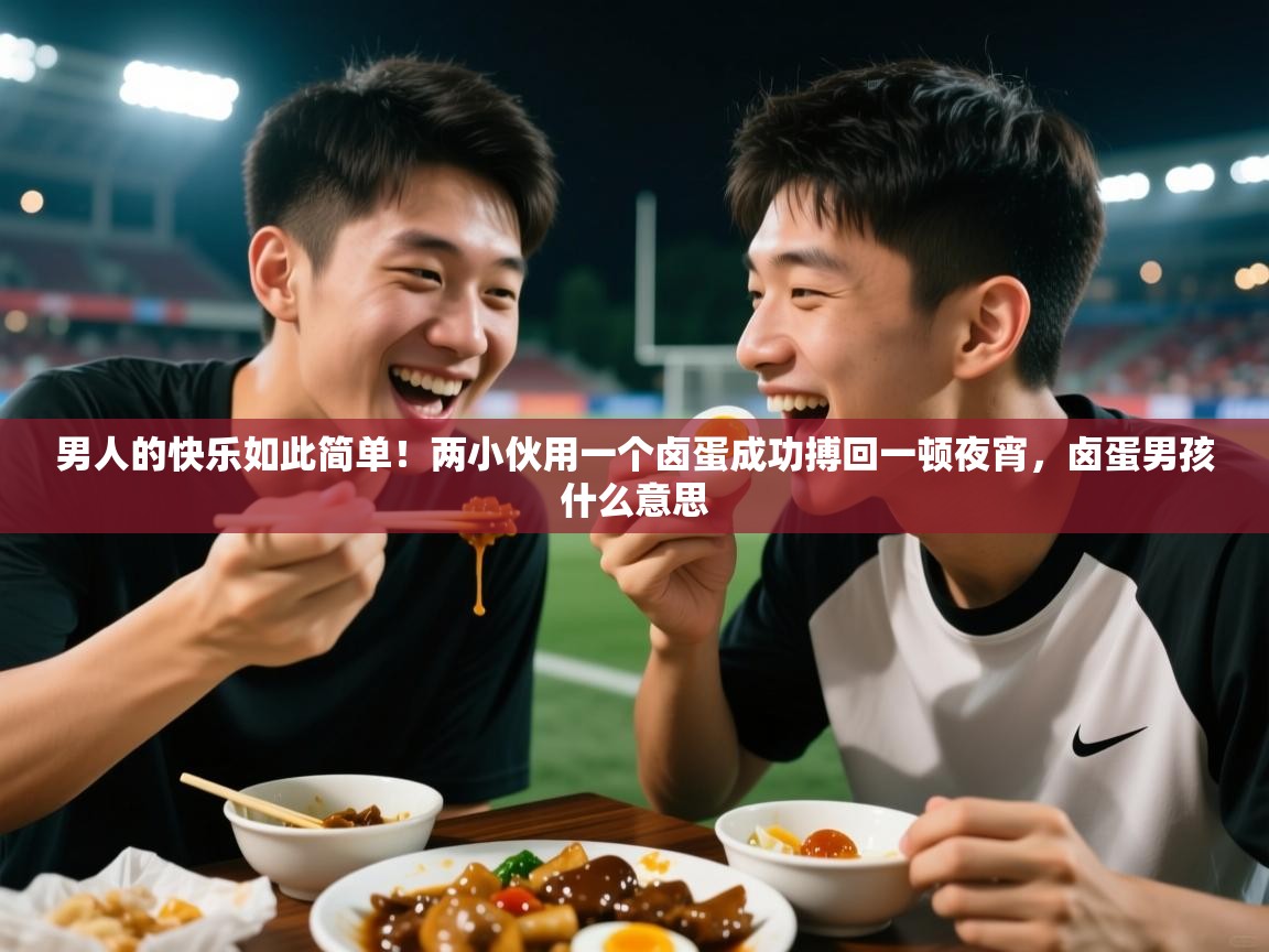 2025九游电子娱乐网站男人的快乐如此简单!两小伙用一个卤蛋成功搏回一顿夜宵,卤蛋男孩什么意思 第2张